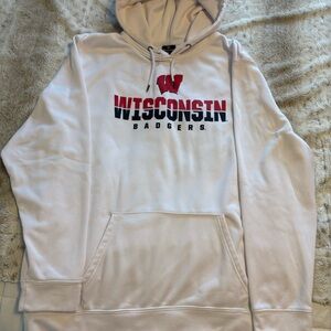 Wisconsin Badgers White Hoodie